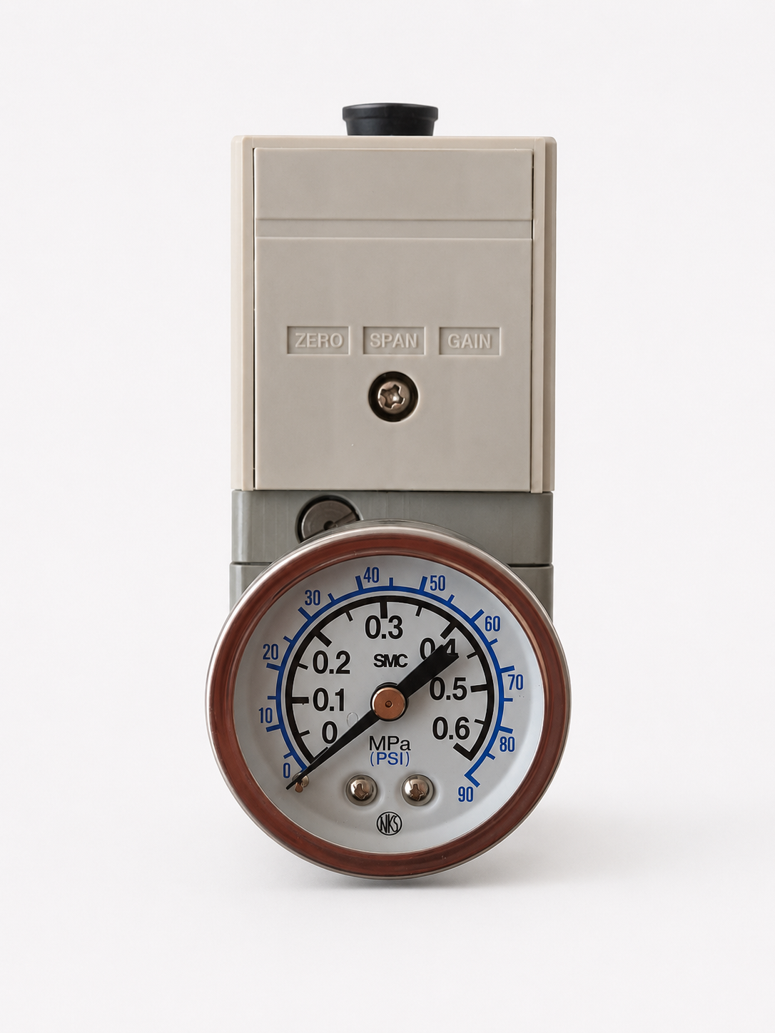 Regulador electroneumático SMC IT2030-02B1 con manómetro